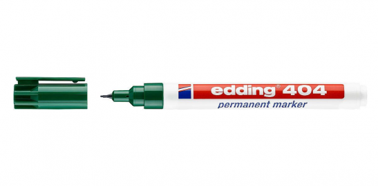 MARCADOR EDDING 404 PERMANENTE VERDE T/EXT FINO CPO PLAST-004