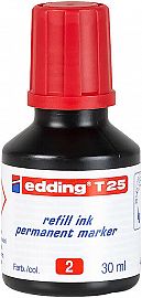 TINTA P/MARCADOR PERM ROJO EDDING T-25 P/MARCADOR 3000-3300 25/30 ML-2