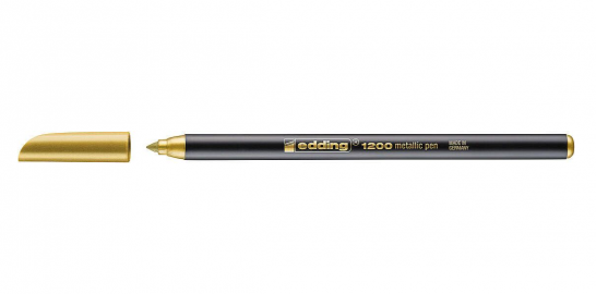 MARCADOR EDDING E1200 AL AGUA METALICO ORO-053