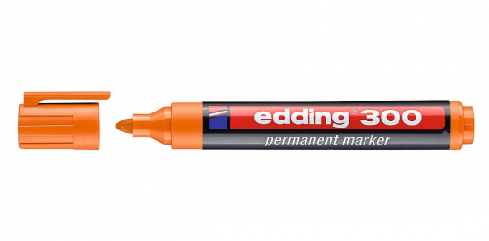 MARCADOR EDDING 300 PERMANENTE NARANJA PTA RED-006