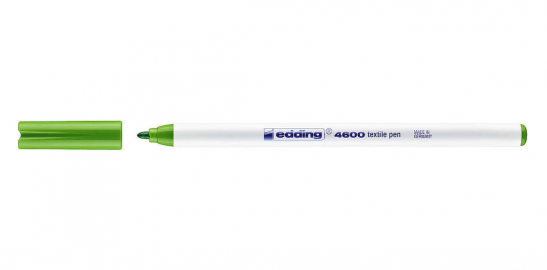 MARCADOR EDDING 4600 P/TELA VERDE CLARO P/FINA -011