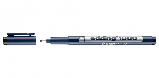 MARCADOR EDDING ESTILOGRAFICO DRAWLINER 1.0 NEGRO