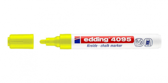 MARCADOR EDDING 4095 DE TIZA AMARILLO FLUO CPO PLAST-065