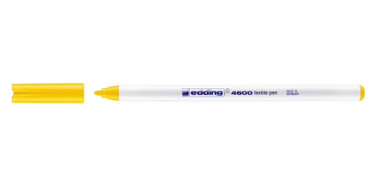 MARCADOR EDDING 4600 P/TELA AMARILLO P/FINA -005