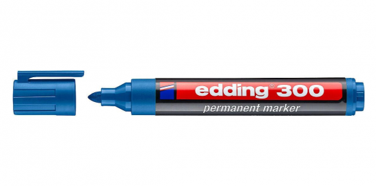 MARCADOR EDDING 300 PERMANENTE CELESTE PTA RED-010