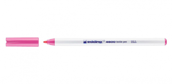 MARCADOR EDDING 4600 P/TELA ROSA P/FINA -009