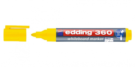 MARCADOR EDDING 360 P/PIZARRA AMARILLO RECARGABLE CPO PLAST-005