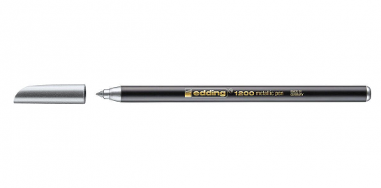 MARCADOR EDDING E1200 AL AGUA METALICO PLATA-054