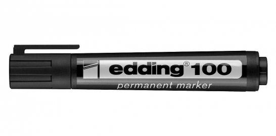 MARCADOR EDDING 100 PERMANENTE NEGRO PTA RED-001