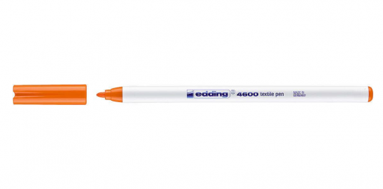 MARCADOR EDDING 4600 P/TELA NARANJA P/FINA -006