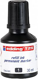 TINTA P/MARCADOR PERM NEGRO EDDING T-25 P/MARCADOR 3000-3300 25/30 ML-1