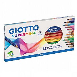 LAPICES DE COLORES GIOTTO SUPERMINA X 12 L FILA 236000ES