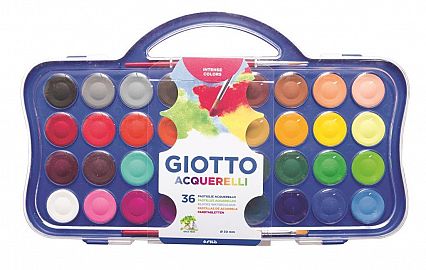 ACUARELA GIOTTO 36 COLORES BANDEJA + PINCEL 353600