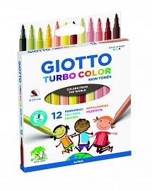 MARCADORES GIOTTO TURBO COLOR SKINTONES X 12 FILA (526900)