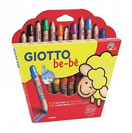 LAPICES DE COLORES GIOTTO BE-BE X 12 CORTOS 460200ES/466500 FILA