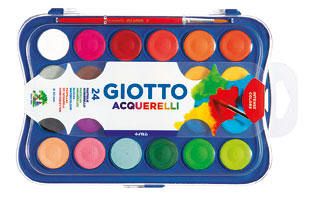 ACUARELA GIOTTO 24 COLORES BANDEJA + PINCEL 352400