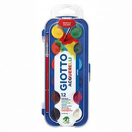 ACUARELA GIOTTO 12 COLORES BANDEJA + PINCEL 351200