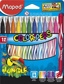 MARCADORES MAPED COLOR PEPS JUNGLE X 12 845420