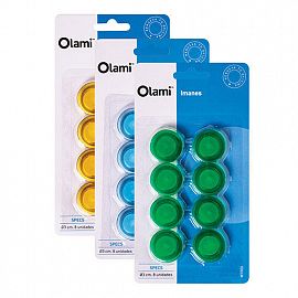 IMANES CIRCULARES BLISTER X 8 DE 3 CM DIAM.MT906