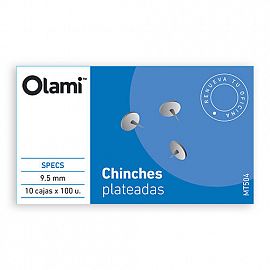 CHINCHES 1 PUNTA CAJA X 50 UN (X 10 PLATEADAS OLAMI) (IE) MT500