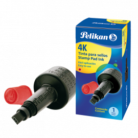 TINTA P/SELLOS DE GOMA PELIKAN 4K ROJO 28 CC