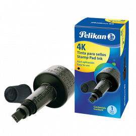 TINTA P/SELLOS DE GOMA PELIKAN 4K NEGRO 28 CC