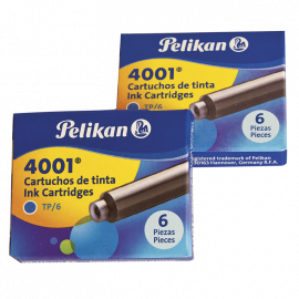 CARTUCHOS PELIKAN X 6 UN AZUL