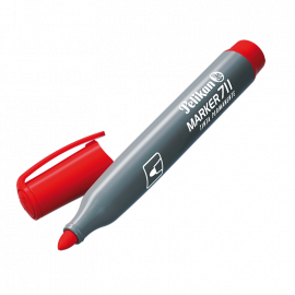 MARCADOR PELIKAN 711 PERMANENTE ROJO PTA RED C/CLIP