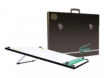 TABLERO LAMINADO DOZENT 40 X 50 C/PARALELA ATRIL 1 POS. Y MALETIN-12655