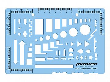 PLANTILLA PLANTEC FRESADA PVC SIMB. MILITARES  2117