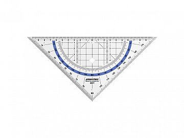 ESCUADRA ACRILICA PLANTEC MULTIUSO HIPOTENUSA 217 MM 22CM X 45º-13201