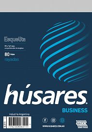 BLOCK A6 ESQUELITA HUSARES BUSINESS X 80 HS RAYADO 6311