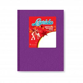 CUADERNO T/C 50 HS LAPRIDA ARAÑA LILA RAYADO 613049