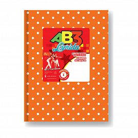 CUADERNO 19 X 23 LAPRIDA AB3 NARANJA LUNARES T/D 50 HS RAY