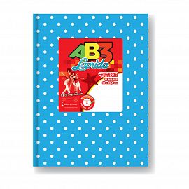 CUADERNO 19 X 23 LAPRIDA AB3 CELESTE LUNARES T/D 50 HS RAY