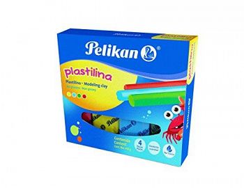 PLASTILINA PELIKAN X 4 BARRAS SURTIDAS