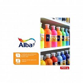 TEMPERA ALBAMAGIC MAX ESCOLAR POTE 700 GRS BLANCO