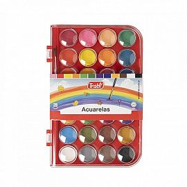 ACUARELA TRABI ESTUCHE RIGIDO X 28 COLORES-TR1023