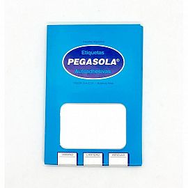 ETIQUETAS BLANCAS PEGASOLA 3024- 19 X 38 MM-CAJA