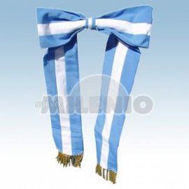 BANDERA ARGENTINA MOÑO CORBATA