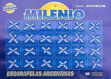 ESCARAPELA ARGENTINA MOÑO SIMPLE X 24 UN 107