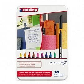 SP MARCADORES EDDING E1200 AL AGUA COLORPEN X 10 METAL BOX ***