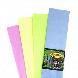 PAPEL CREPE CREPING X 10 UN PASTEL AMARILLO -C5G