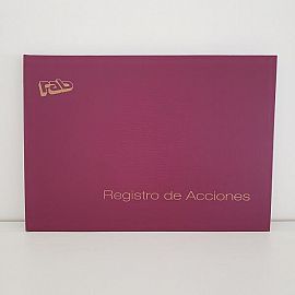 LIBRO CONTABILIDAD REGISTRO DE ACCIONES RAB T/D 1M -2311