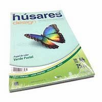 PAPEL COLOR HUSARES A4 75 GRS X 100 HS VERDE PASTEL-7853