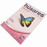 PAPEL COLOR HUSARES A4 75 GRS X 100 HS ROSA PASTEL-7854