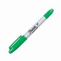 MARCADOR SHARPIE 2 PTAS VERDE 1812775