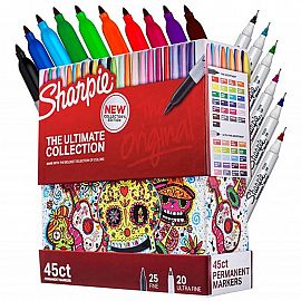 MARCADORES SHARPIE ULTIMATE PACK 45 CT-(25 FINE-20 U/F -2011580/2199818