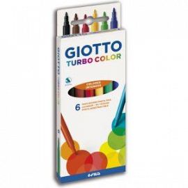 MARCADORES GIOTTO X 6 COL TURBO COLOR 040000ES