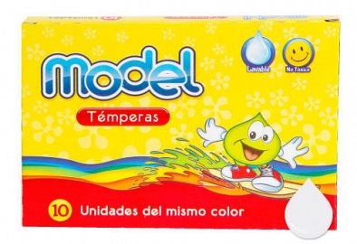 TEMPERA MODEL POMO 8 CC X 10 UN BLANCO 826040